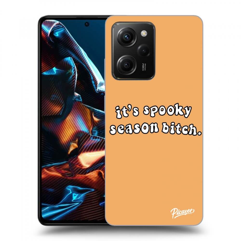 Picasee silikonski črni ovitek za Xiaomi Poco X5 Pro - Spooky season