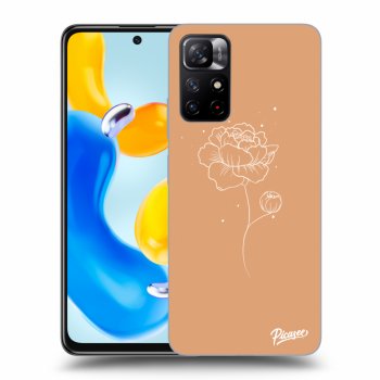 Picasee silikonski prozorni ovitek za Xiaomi Redmi Note 11S 5G - Peonies