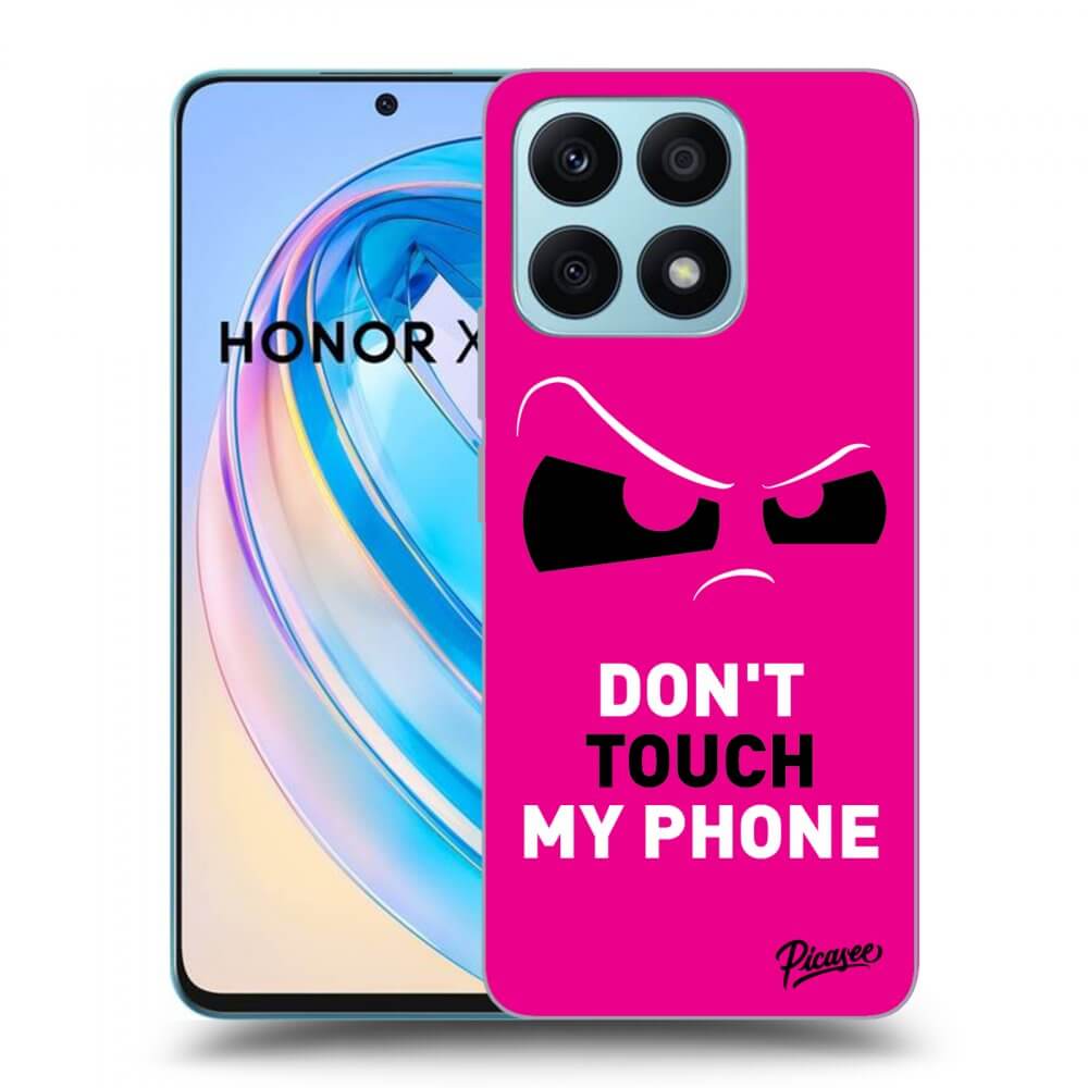 Picasee silikonski črni ovitek za Honor X8a - Cloudy Eye - Pink