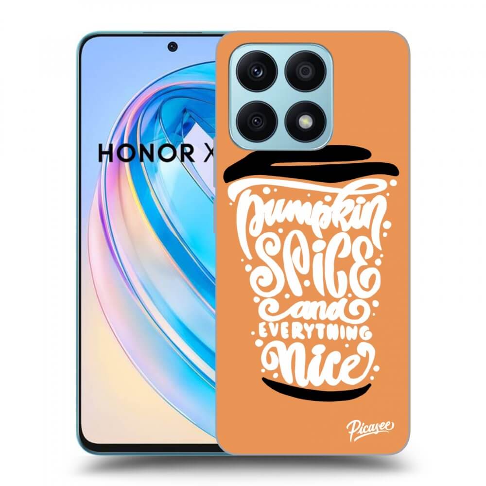 Picasee silikonski prozorni ovitek za Honor X8a - Pumpkin coffee