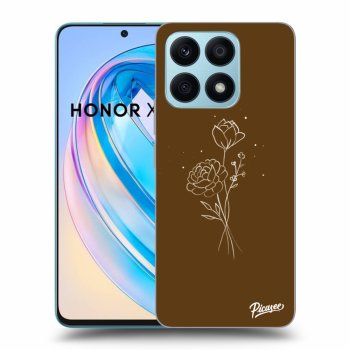 Picasee ULTIMATE CASE za Honor X8a - Brown flowers