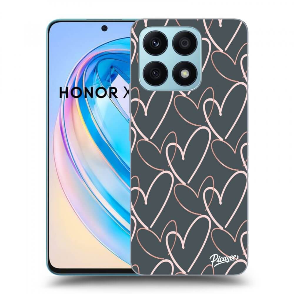 Picasee silikonski prozorni ovitek za Honor X8a - Lots of love