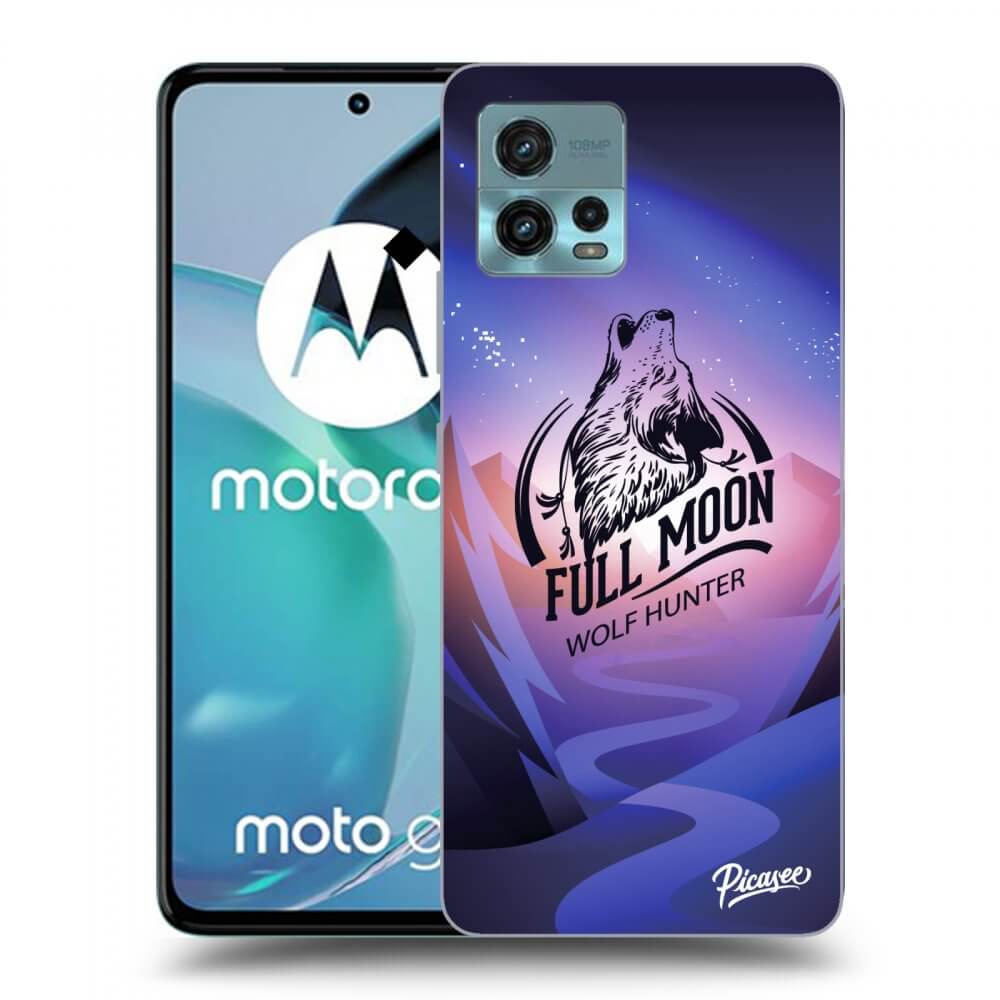 Picasee silikonski črni ovitek za Motorola Moto G72 - Wolf