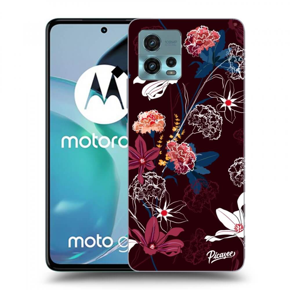 Picasee silikonski prozorni ovitek za Motorola Moto G72 - Dark Meadow