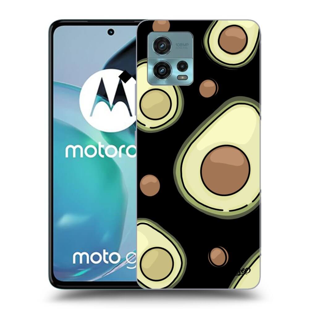Picasee silikonski črni ovitek za Motorola Moto G72 - Avocado
