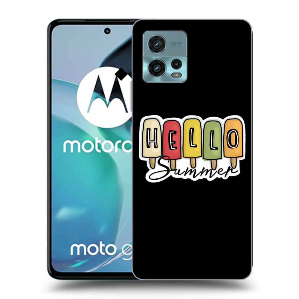 Picasee silikonski črni ovitek za Motorola Moto G72 - Ice Cream