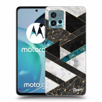 Picasee silikonski črni ovitek za Motorola Moto G72 - Dark geometry