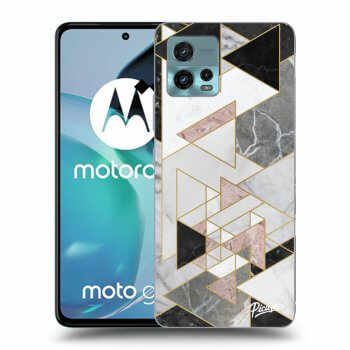 Picasee silikonski črni ovitek za Motorola Moto G72 - Light geometry