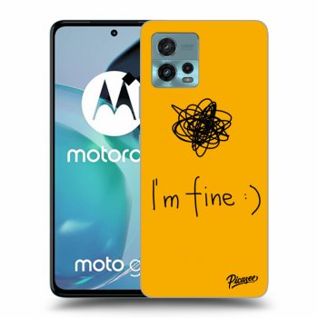 Picasee silikonski črni ovitek za Motorola Moto G72 - I am fine