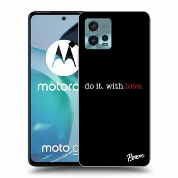Picasee silikonski črni ovitek za Motorola Moto G72 - Do it. With love.