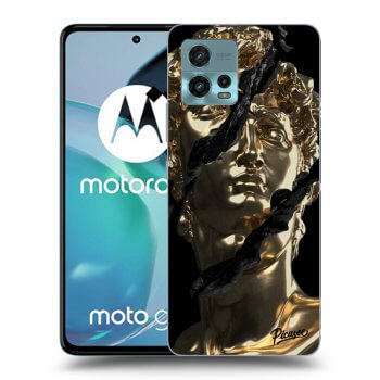 Picasee silikonski črni ovitek za Motorola Moto G72 - Golder