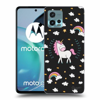 Picasee silikonski črni ovitek za Motorola Moto G72 - Unicorn star heaven