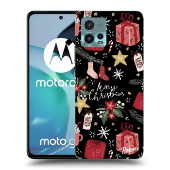 Picasee silikonski črni ovitek za Motorola Moto G72 - Christmas