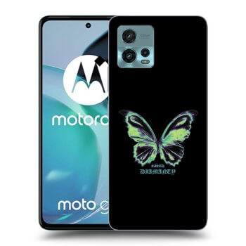 Picasee silikonski črni ovitek za Motorola Moto G72 - Diamanty Blue