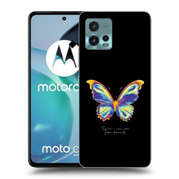 Picasee silikonski prozorni ovitek za Motorola Moto G72 - Diamanty Black
