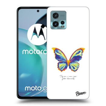 Picasee silikonski črni ovitek za Motorola Moto G72 - Diamanty White