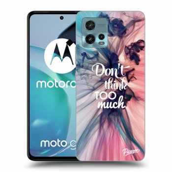 Picasee silikonski črni ovitek za Motorola Moto G72 - Don't think TOO much