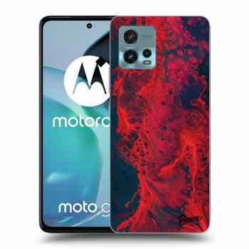 Picasee silikonski prozorni ovitek za Motorola Moto G72 - Organic red