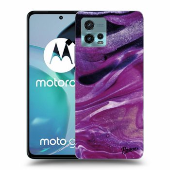 Ovitek za Motorola Moto G72 - Purple glitter