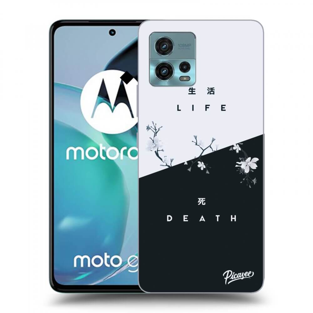 Picasee silikonski črni ovitek za Motorola Moto G72 - Life - Death