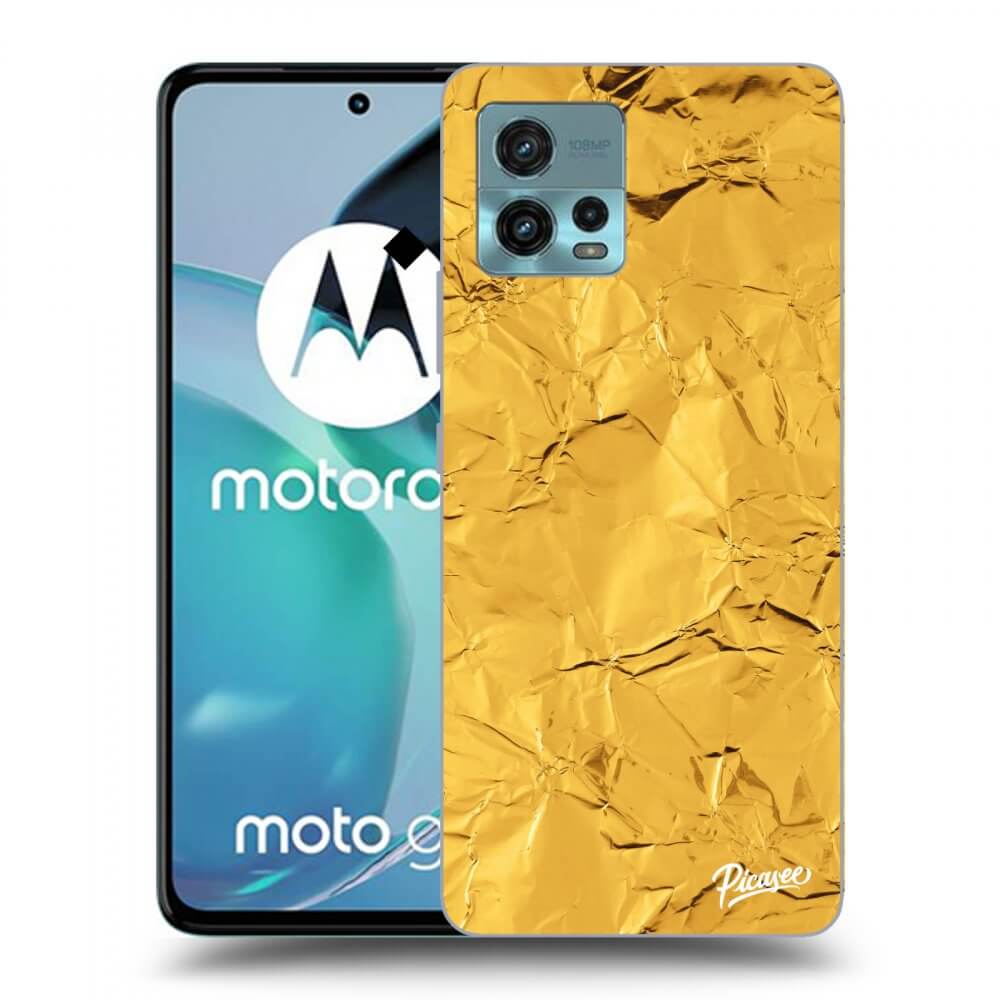 Picasee silikonski črni ovitek za Motorola Moto G72 - Gold