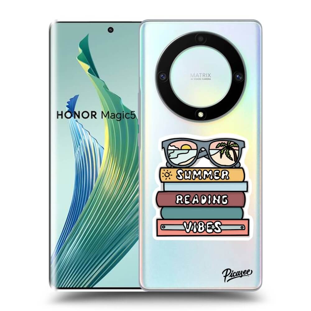 Picasee silikonski prozorni ovitek za Honor Magic5 Lite 5G - Summer reading vibes