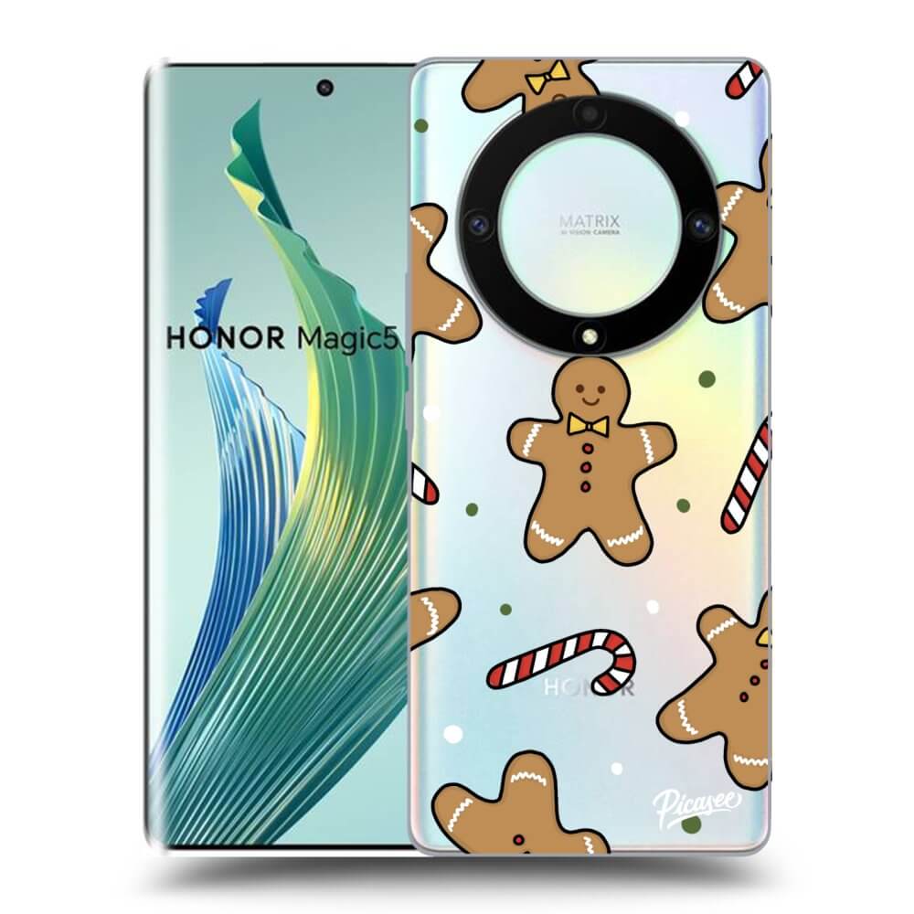 Picasee silikonski prozorni ovitek za Honor Magic5 Lite 5G - Gingerbread