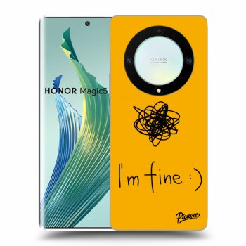 Picasee silikonski prozorni ovitek za Honor Magic5 Lite 5G - I am fine