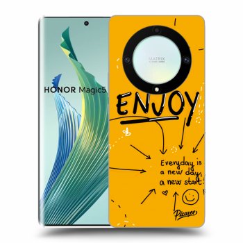 Picasee silikonski prozorni ovitek za Honor Magic5 Lite 5G - Enjoy