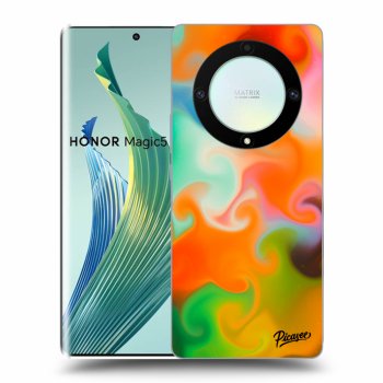 Picasee silikonski črni ovitek za Honor Magic5 Lite 5G - Juice