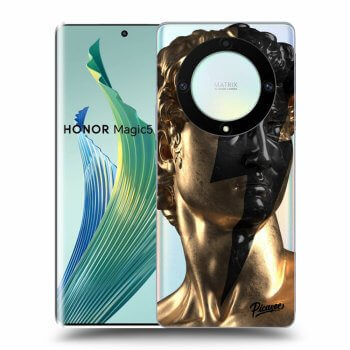 Picasee silikonski prozorni ovitek za Honor Magic5 Lite 5G - Wildfire - Gold