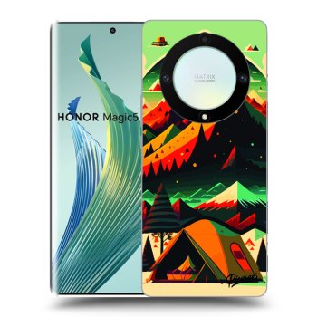 Picasee silikonski črni ovitek za Honor Magic5 Lite 5G - Montreal