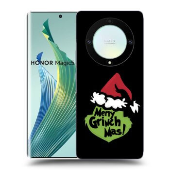 Picasee silikonski črni ovitek za Honor Magic5 Lite 5G - Grinch 2