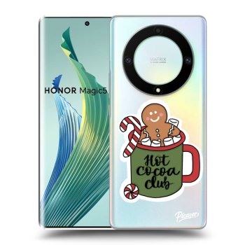 Picasee silikonski prozorni ovitek za Honor Magic5 Lite 5G - Hot Cocoa Club