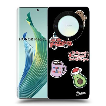 Ovitek za Honor Magic5 Lite 5G - Christmas Stickers