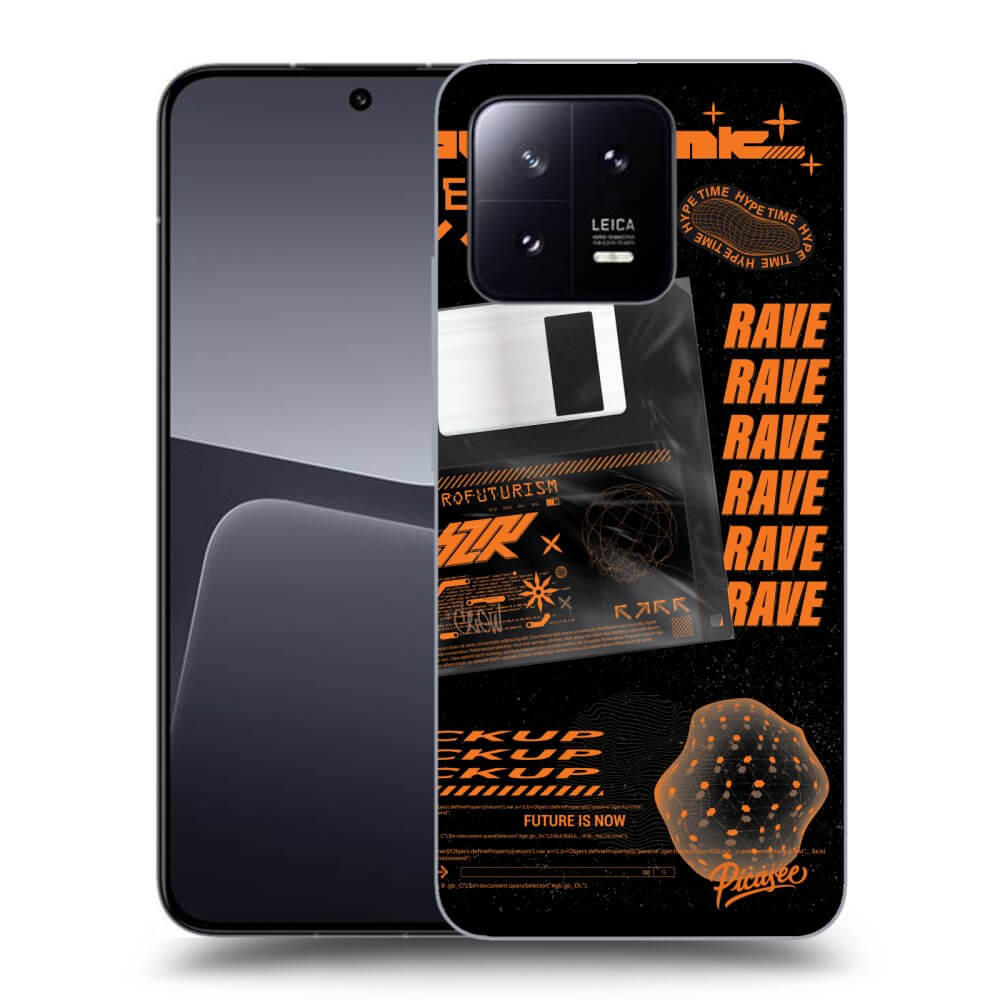 Picasee silikonski črni ovitek za Xiaomi 13 - RAVE