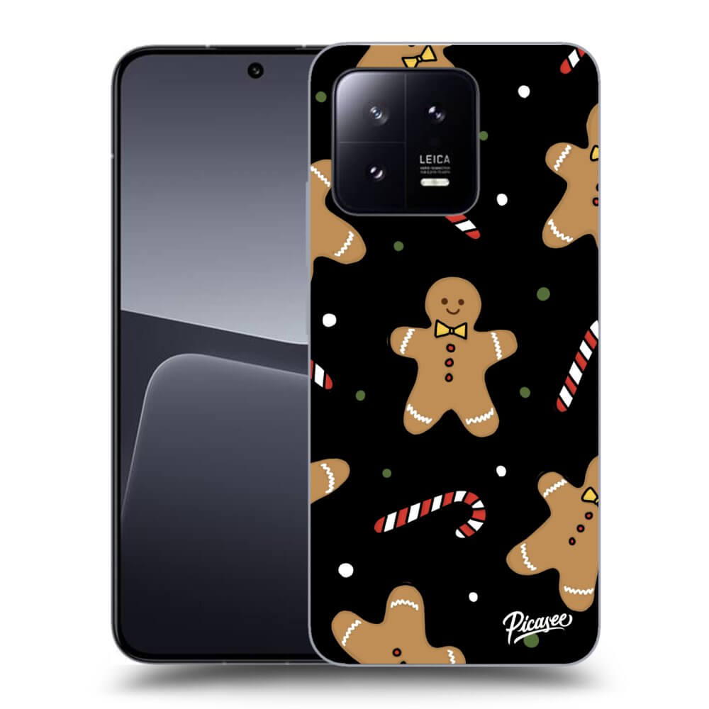 Picasee silikonski črni ovitek za Xiaomi 13 - Gingerbread