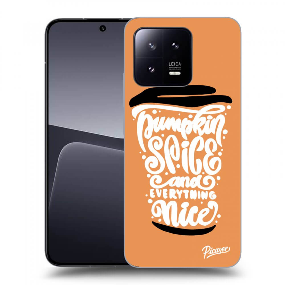 Picasee silikonski prozorni ovitek za Xiaomi 13 Pro - Pumpkin coffee