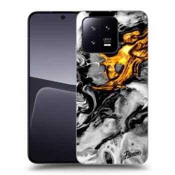 Picasee silikonski prozorni ovitek za Xiaomi 13 Pro - Black Gold 2