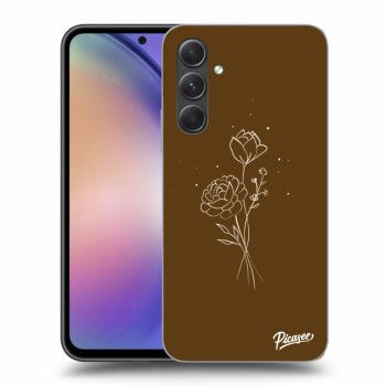 Picasee ULTIMATE CASE za Samsung Galaxy A54 5G - Brown flowers
