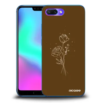 Ovitek za Honor 10 - Brown flowers