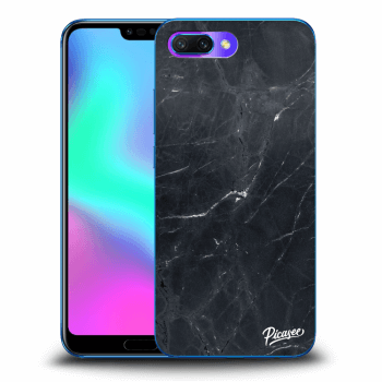 Picasee silikonski prozorni ovitek za Honor 10 - Black marble