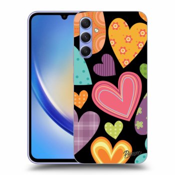 Ovitek za Samsung Galaxy A34 5G A346B - Colored heart