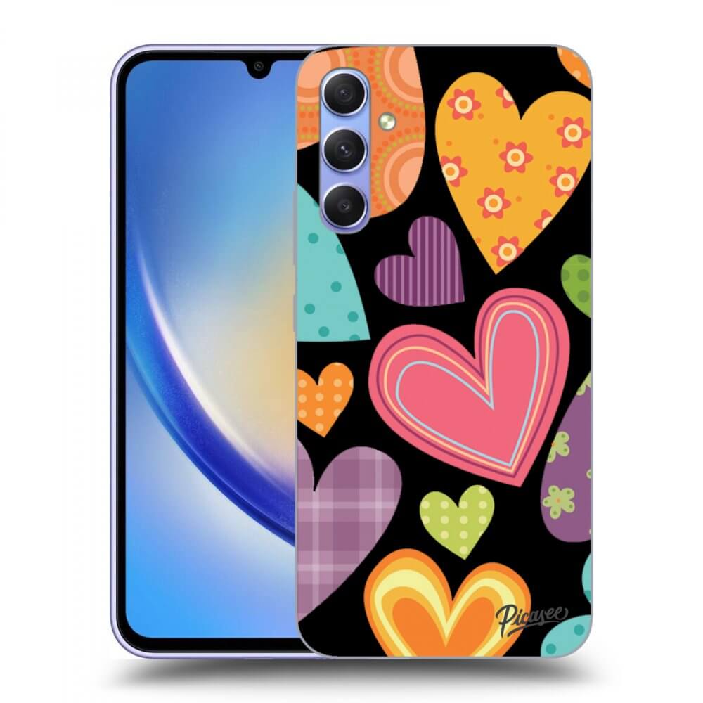 Picasee ULTIMATE CASE za Samsung Galaxy A34 5G A346B - Colored heart