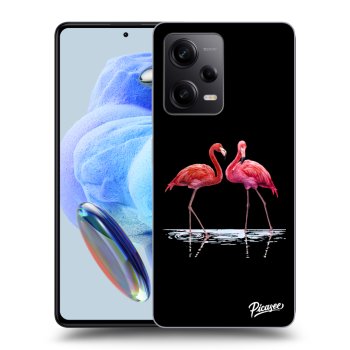 Ovitek za Xiaomi Redmi Note 12 5G - Flamingos couple