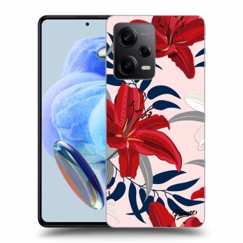 Ovitek za Xiaomi Redmi Note 12 Pro+ 5G - Red Lily