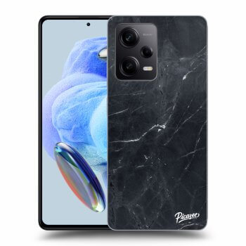 Picasee silikonski črni ovitek za Xiaomi Redmi Note 12 Pro+ 5G - Black marble