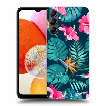 Picasee ULTIMATE CASE za Samsung Galaxy A14 4G A145R - Pink Monstera