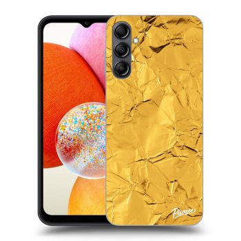 Picasee silikonski prozorni ovitek za Samsung Galaxy A14 4G A145R - Gold