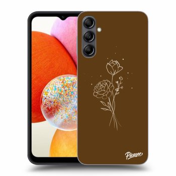 Picasee ULTIMATE CASE za Samsung Galaxy A14 5G A146P - Brown flowers
